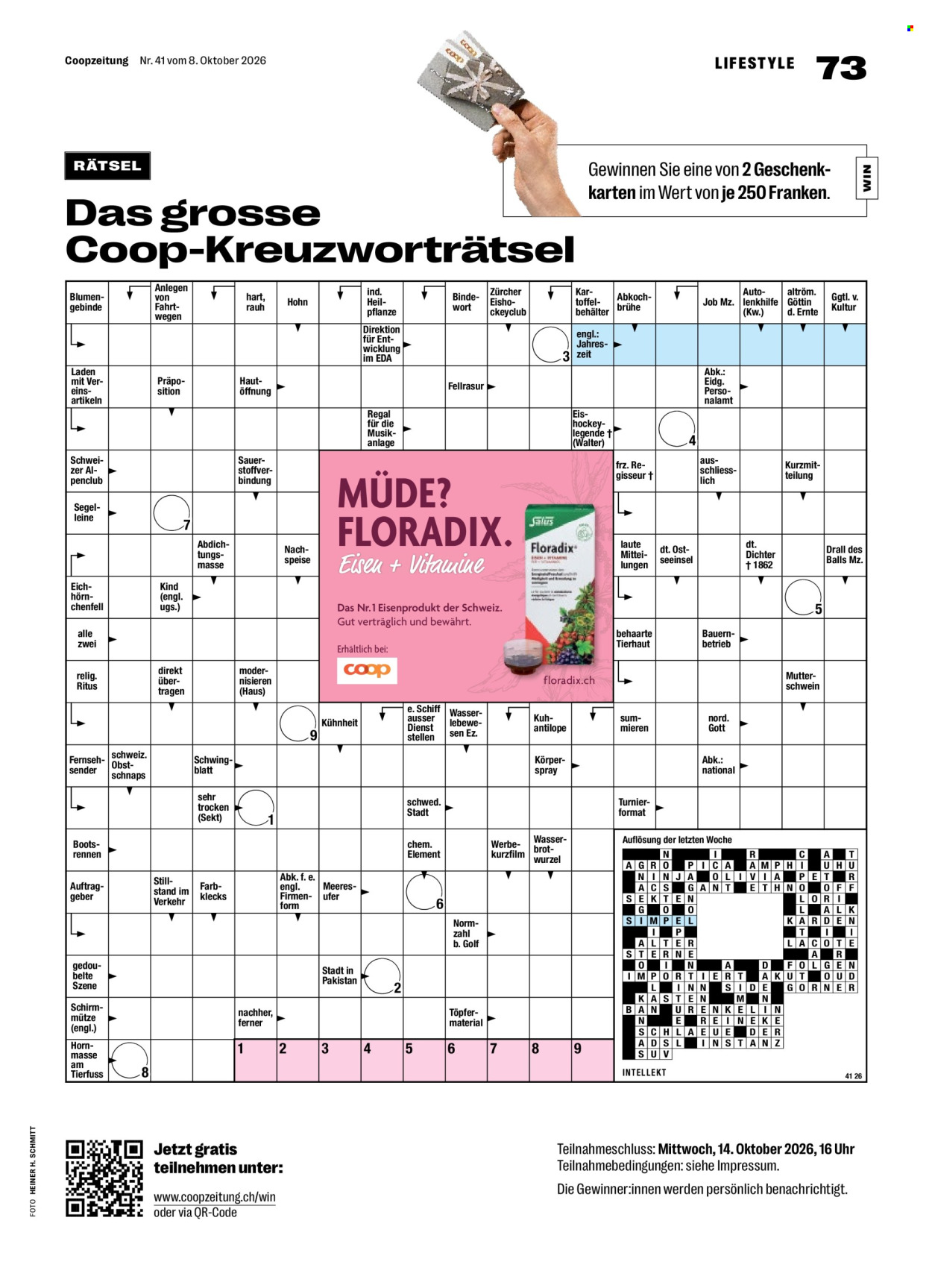 Prospekte Coop - 8.10.2026 - 14.10.2026. Seite 73. Seite 73