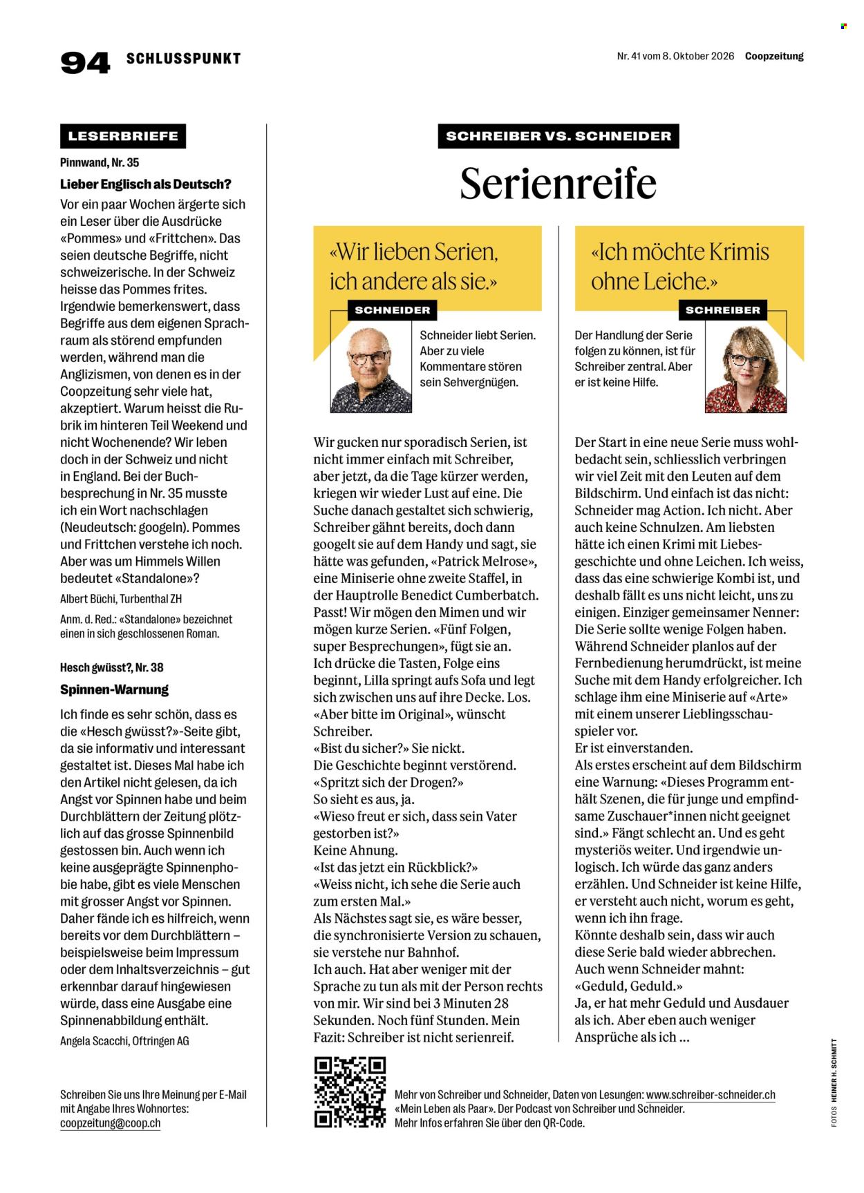 Prospekte Coop - 8.10.2026 - 14.10.2026. Seite 94. Seite 94