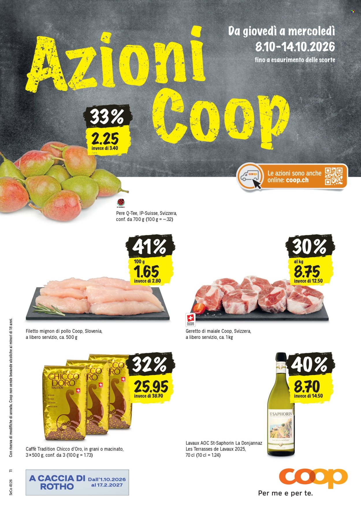 Prospekte Coop - 8.10.2026 - 14.10.2026. Seite 1. Seite 1
