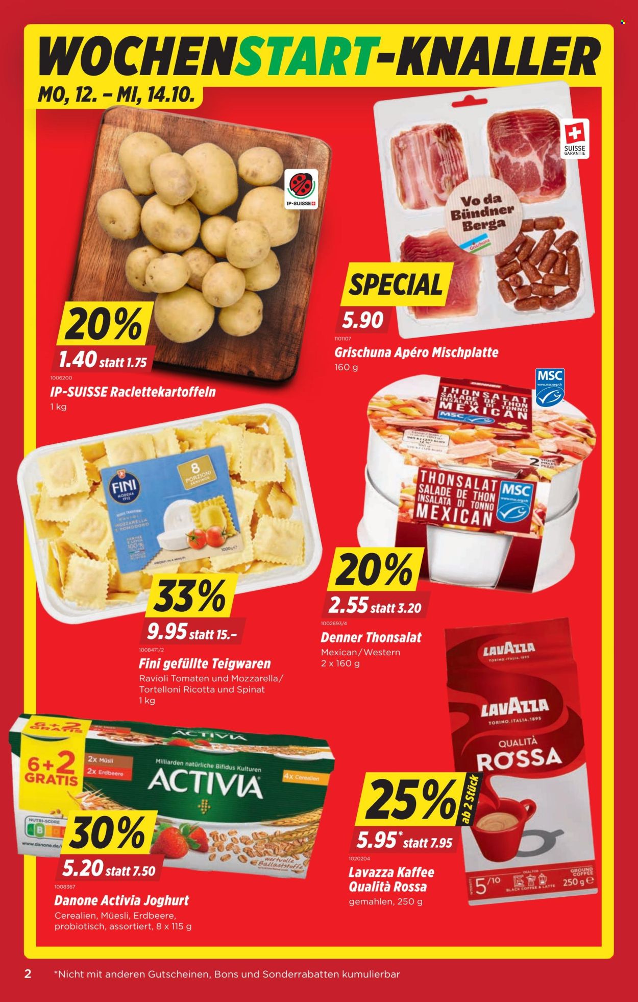 Prospekte Denner - 8.10.2026 - 14.10.2026. Seite 2. Seite 2