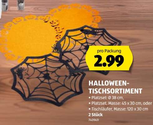 HALLOWEEN-TISCHSORTIMENT