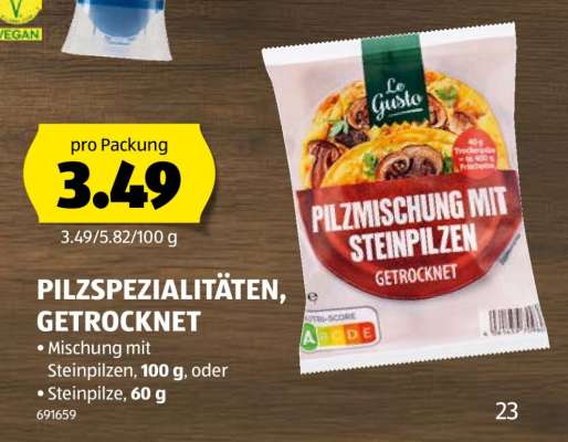PILZSPEZIALITÄTEN GETROCKNET