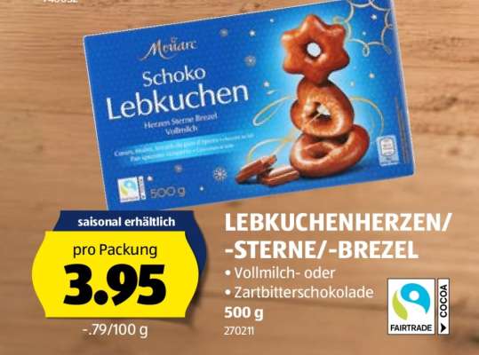 Lebkuchenherzen/-sterne/-brezel