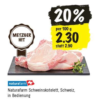 Naturafarm Schweinskotelett