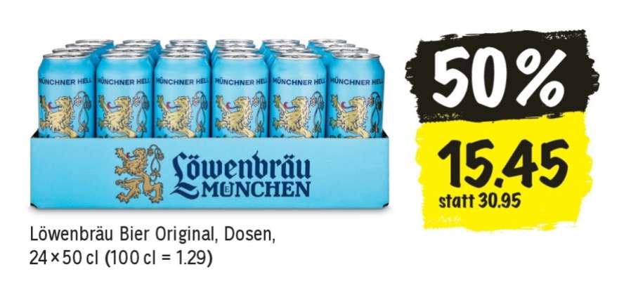 Löwenbräu Bier Original, Dosen