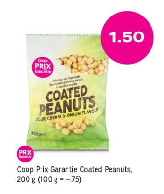 Coop Prix Garantie Coated Peanuts