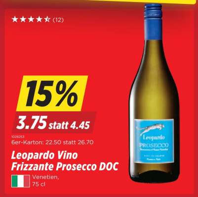 Leopardo Vino Frizzante Prosecco DOC