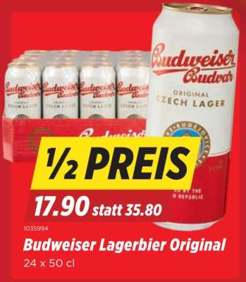 Budweiser Lagerbier Original