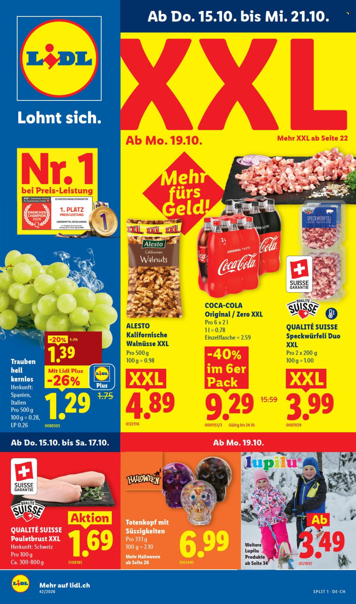 Prospekte Lidl - 15.10.2026 - 21.10.2026. Seite 1. Seite 1