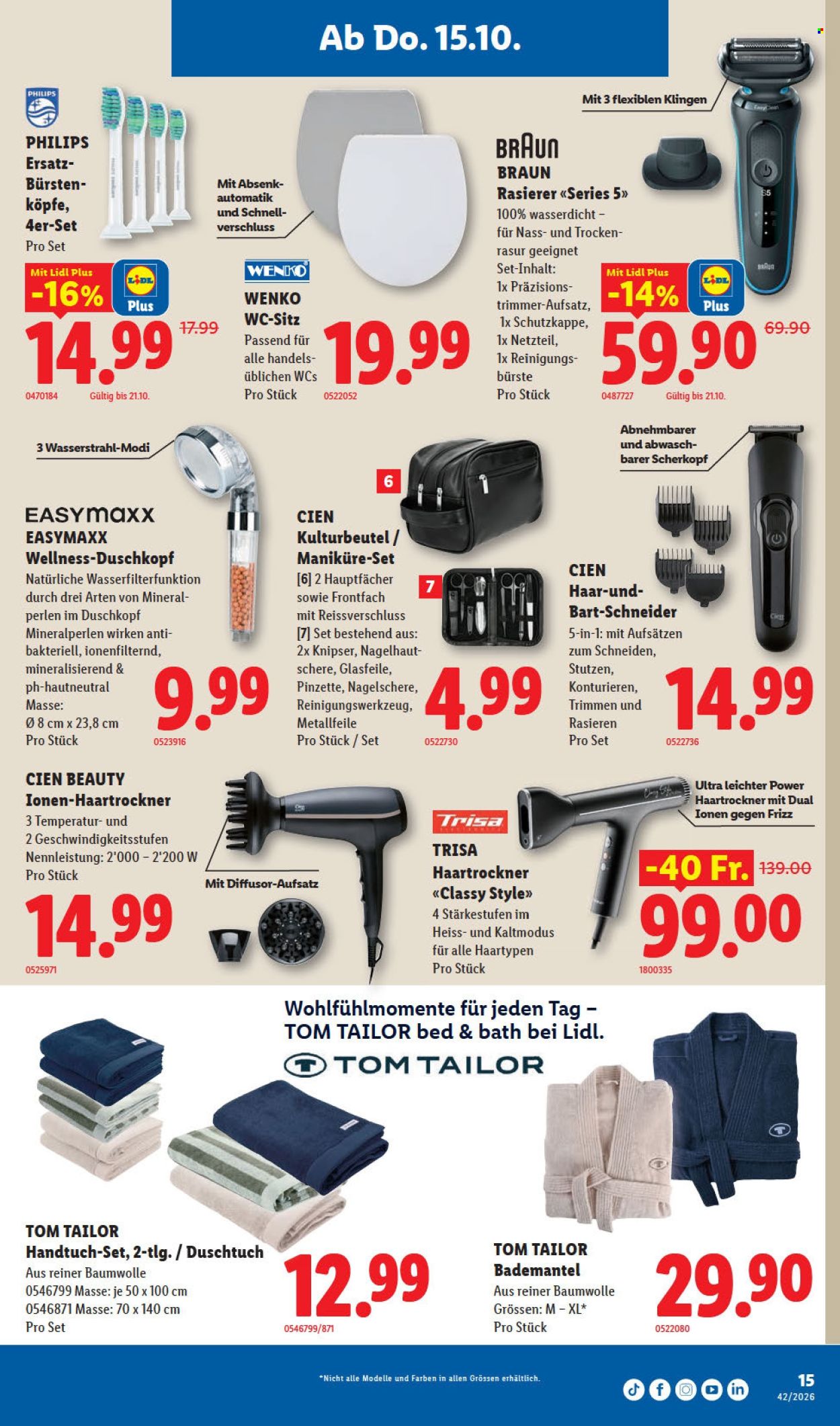 Prospekte Lidl - 15.10.2026 - 21.10.2026. Seite 15. Seite 15