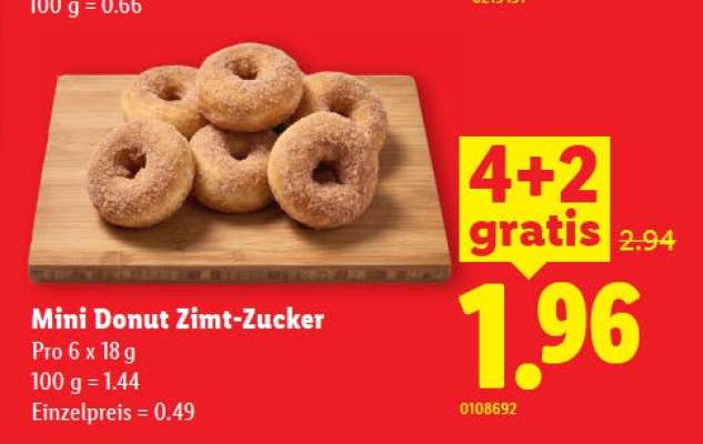 Mini Donut Zimt-Zucker