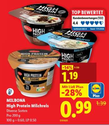 MILBONA High Protein Milchreis