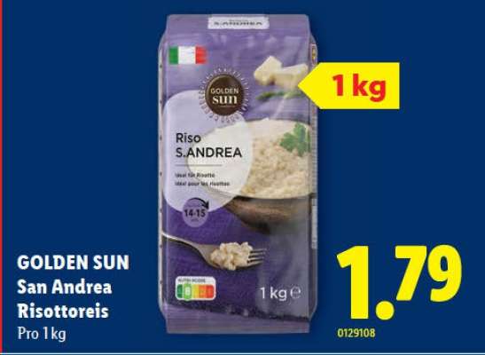 GOLDEN SUN San Andrea Risottoreis