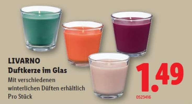 LIVARNO Duftkerze im Glas