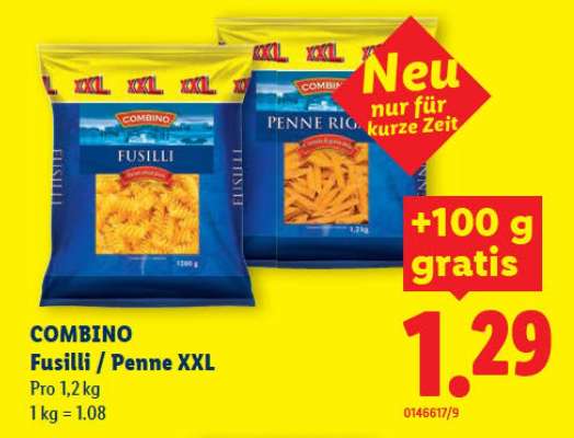 COMBINO Fusilli / Penne XXL