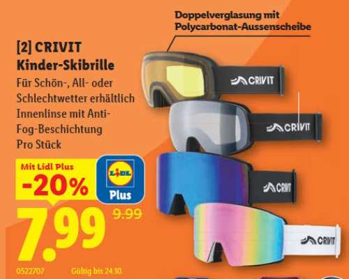 CRIVIT Kinder-Skibrille