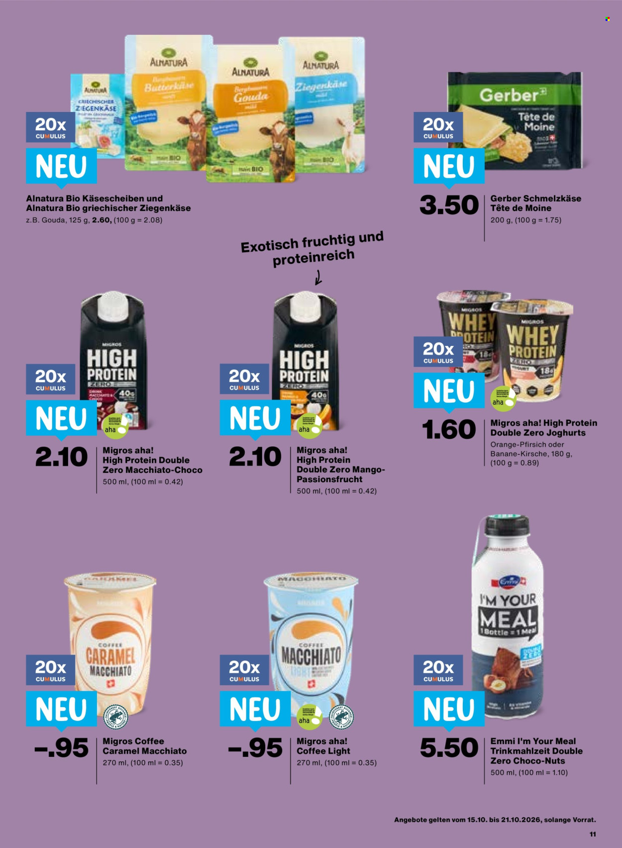 Prospekte Migros - 15.10.2026 - 21.10.2026. Seite 11. Seite 11