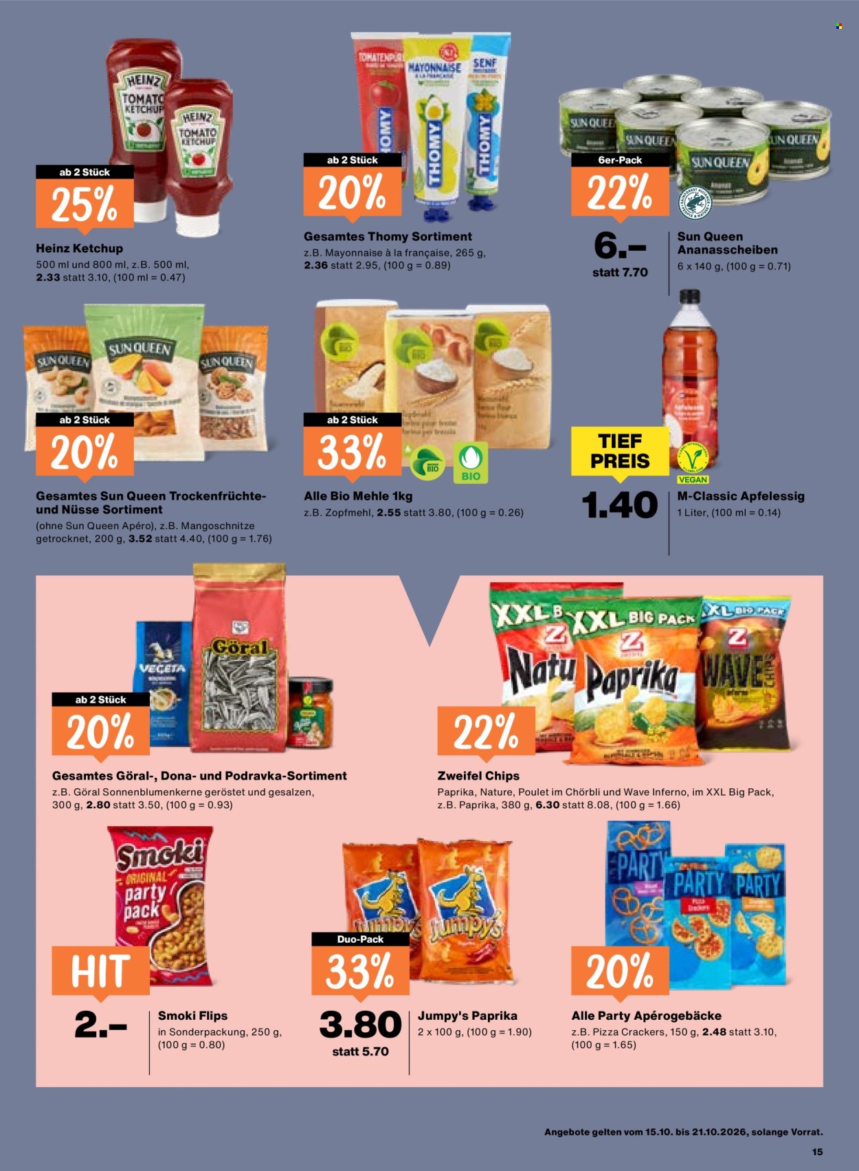 Prospekte Migros - 15.10.2026 - 21.10.2026. Seite 15. Seite 15