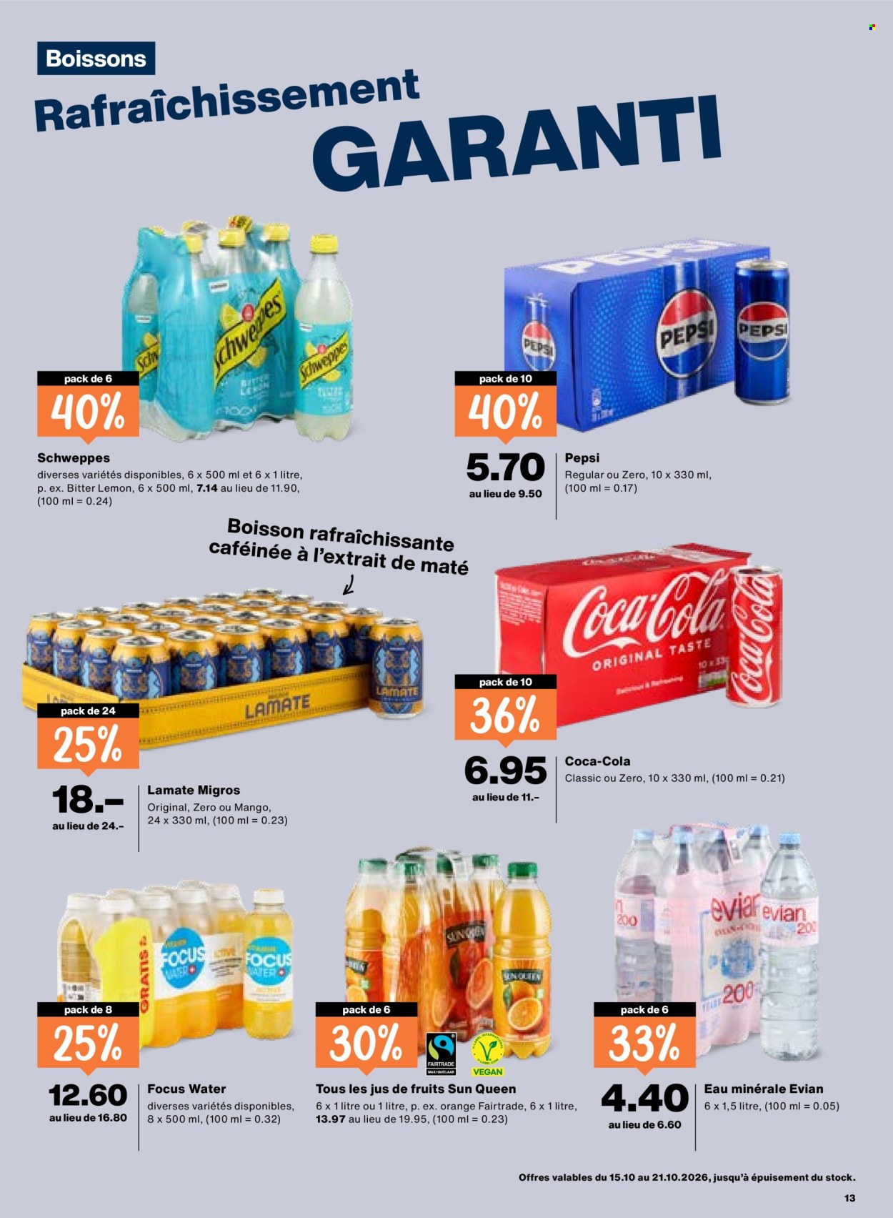 Prospekte Migros - 15.10.2026 - 21.10.2026. Seite 13. Seite 13