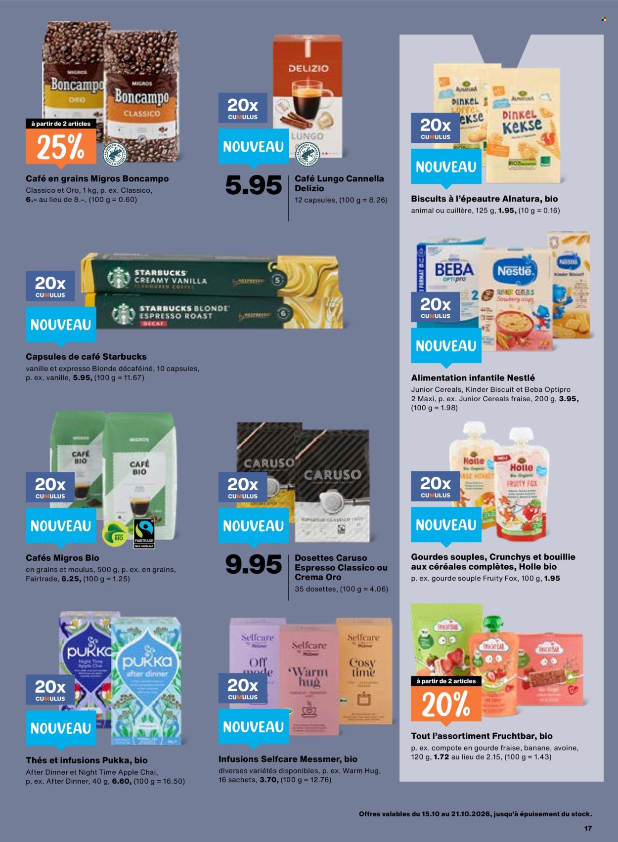 Prospekte Migros - 15.10.2026 - 21.10.2026. Seite 17. Seite 17