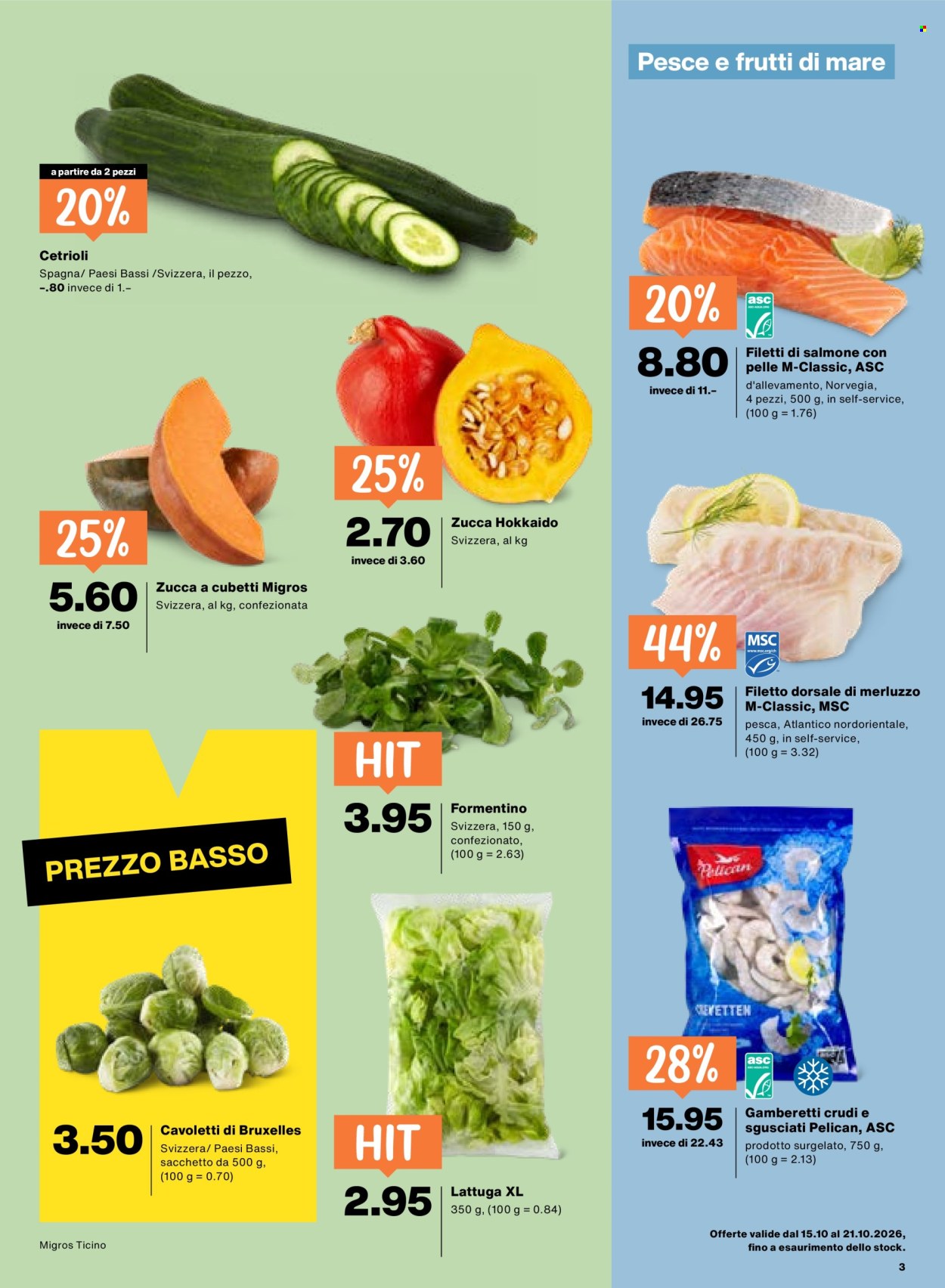 Prospekte Migros - 15.10.2026 - 21.10.2026. Seite 3. Seite 3