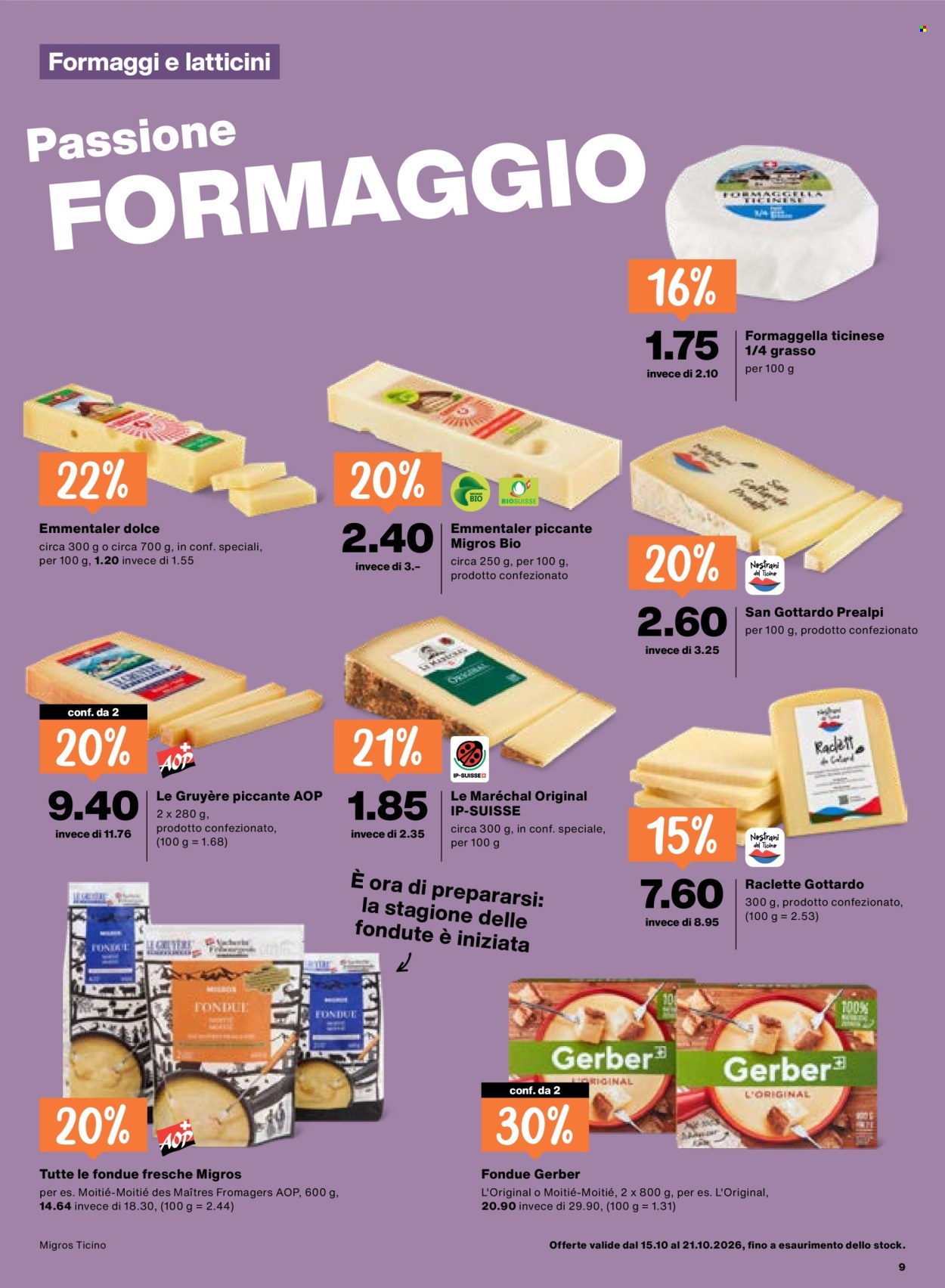 Prospekte Migros - 15.10.2026 - 21.10.2026. Seite 9. Seite 9