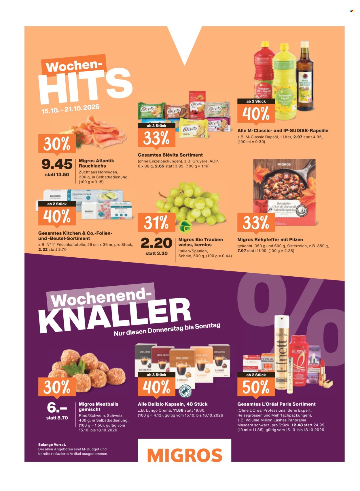Prospekte Migros - 14.10.2026 - 21.10.2026. Seite 64. Seite 64