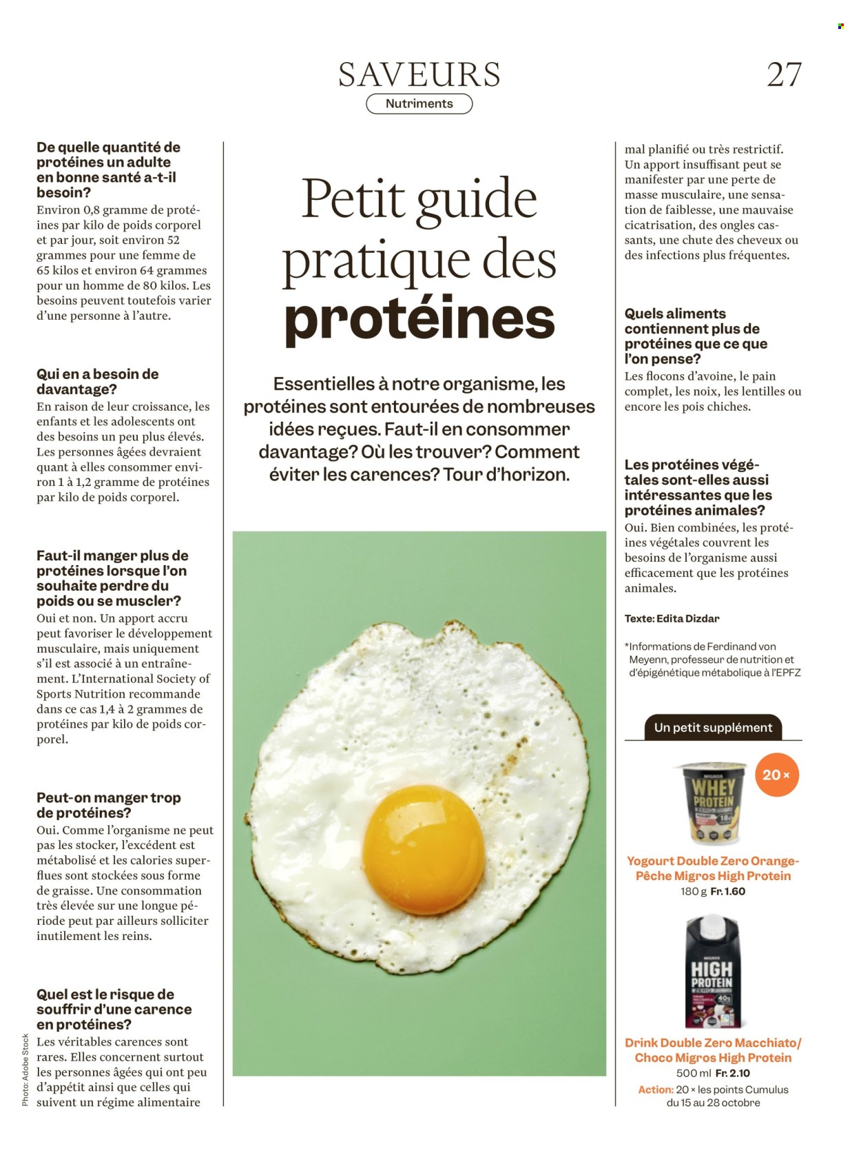 Prospekte Migros - 14.10.2026 - 21.10.2026. Seite 27. Seite 27
