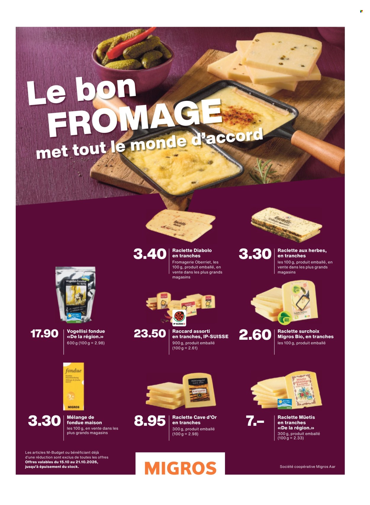 Prospekte Migros - 14.10.2026 - 21.10.2026. Seite 33. Seite 33