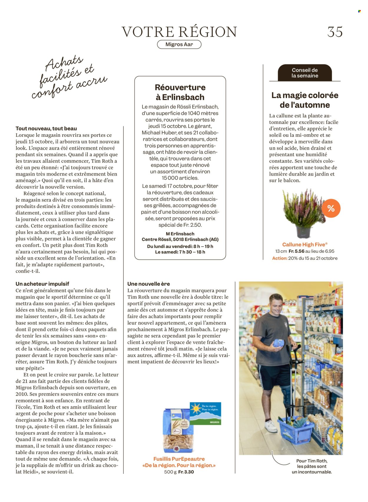 Prospekte Migros - 14.10.2026 - 21.10.2026. Seite 35. Seite 35