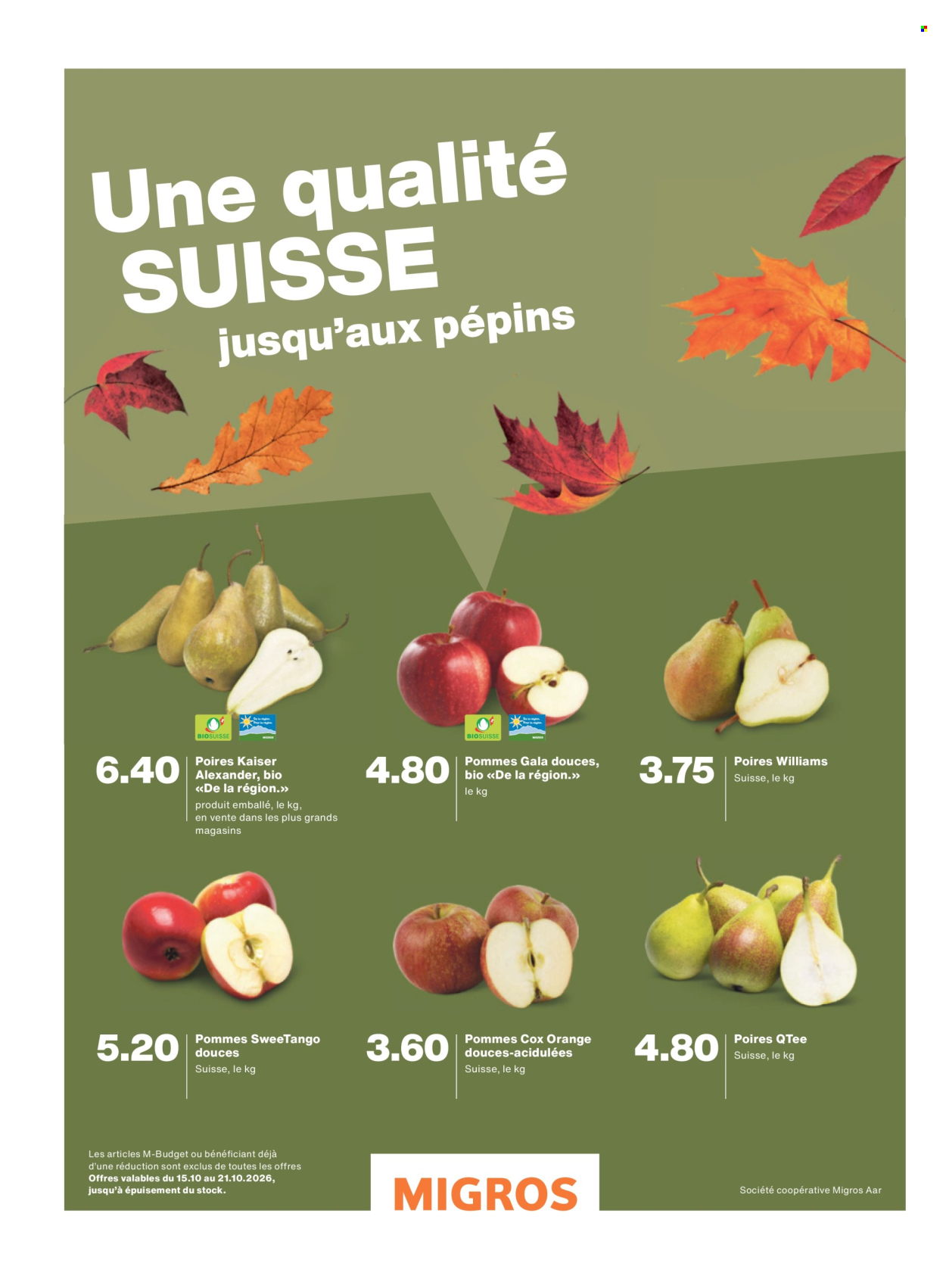Prospekte Migros - 14.10.2026 - 21.10.2026. Seite 36. Seite 36