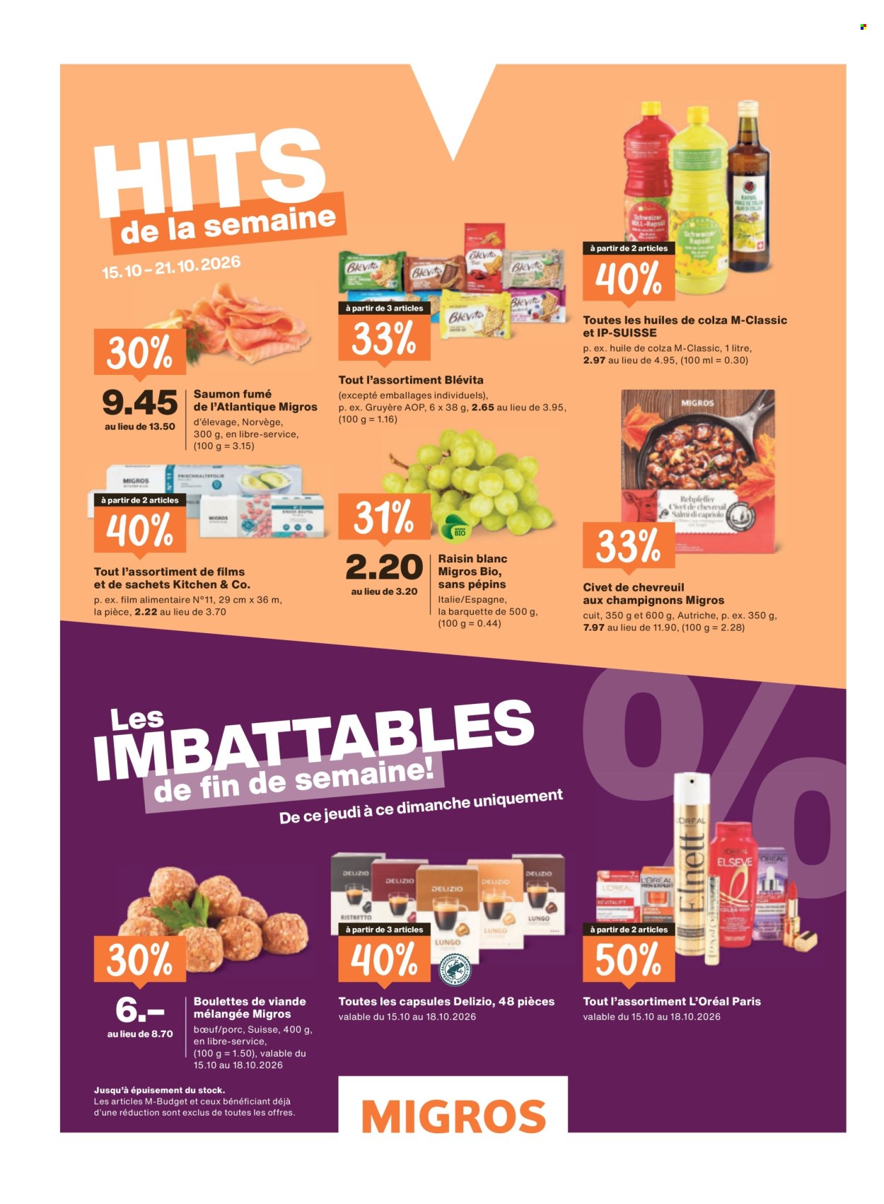 Prospekte Migros - 14.10.2026 - 21.10.2026. Seite 56. Seite 56